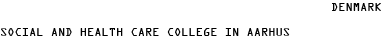 denmark - social and health care college